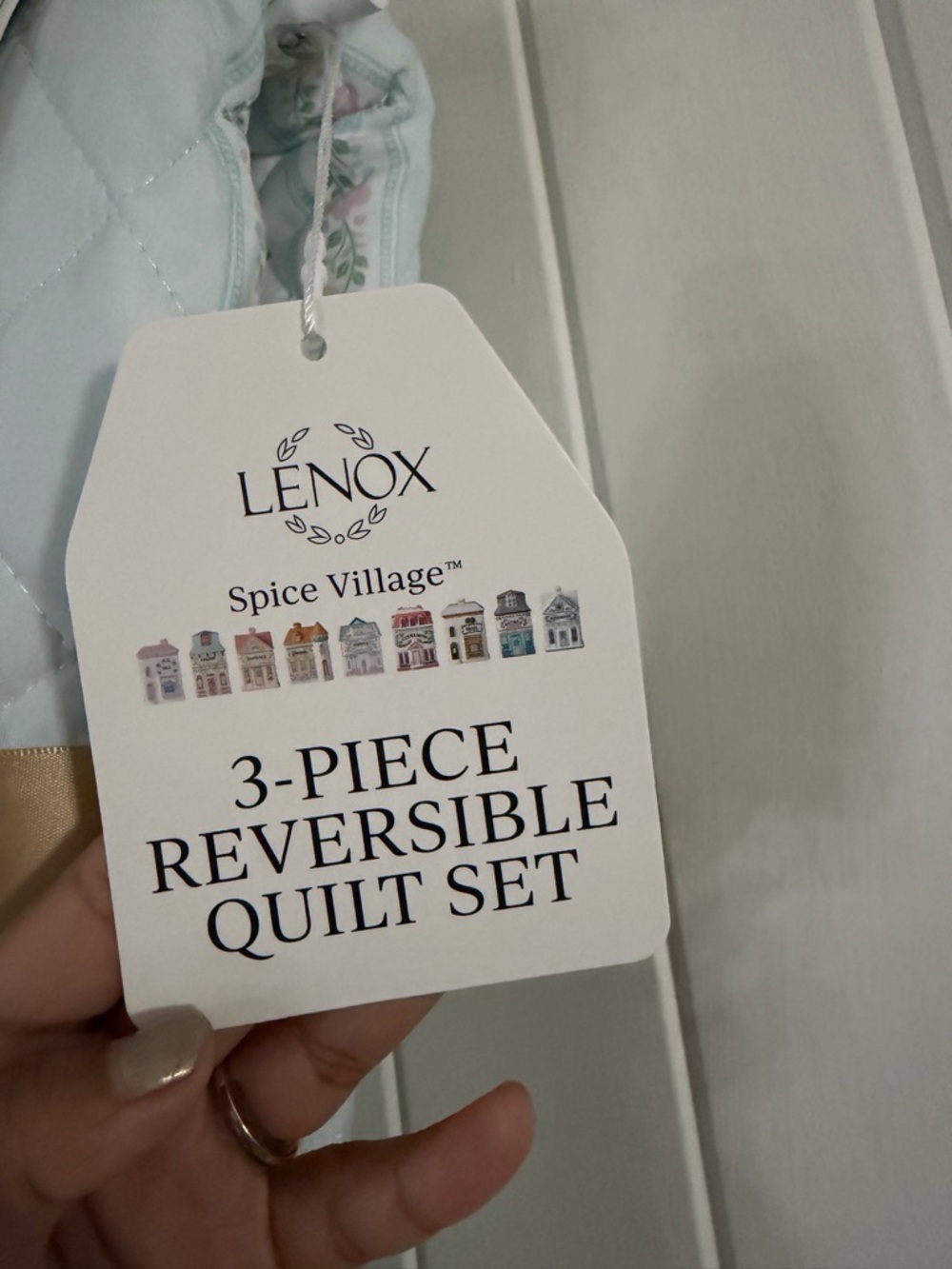 Lenox Spice Village Quilted Reversible 3-Piece Quilt Set - Picture 6 of 7